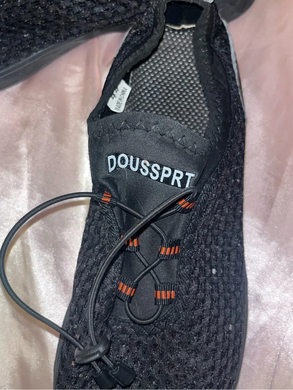 Men's Black Knit Boat Shoes with Secure Bungee Lacing